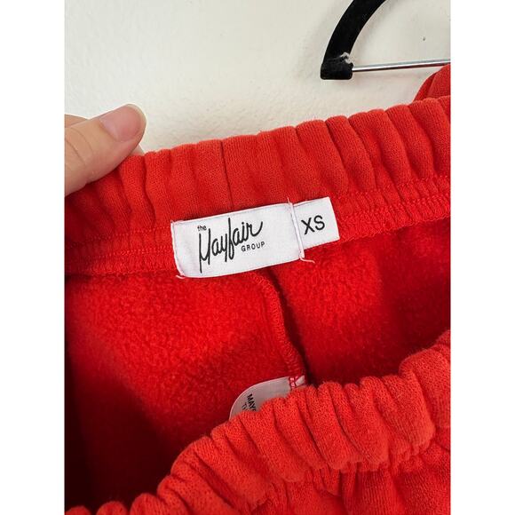 The Mayfair Group Are We Aware Yet Sweat Shorts Red XS - Picture 6 of 6